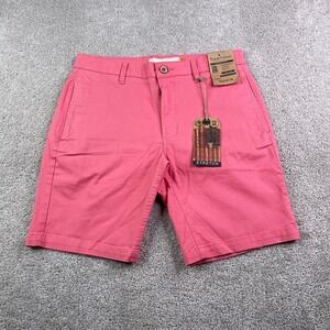 NEW Tailor Vintage Shorts Mens 32 Pink Connecticut Greenwich Slim Chino NWT
